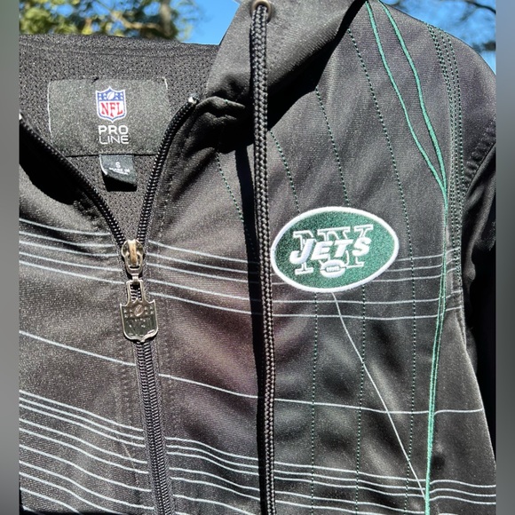 NFL Pro Line New York Jets Hoodie Jacket, Black, S - Picture 3 of 6